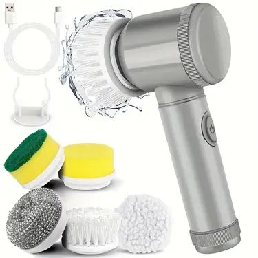 Brosse Électrique de Nettoyage 3 en 1 – Rapide, Efficace et Sans Effort